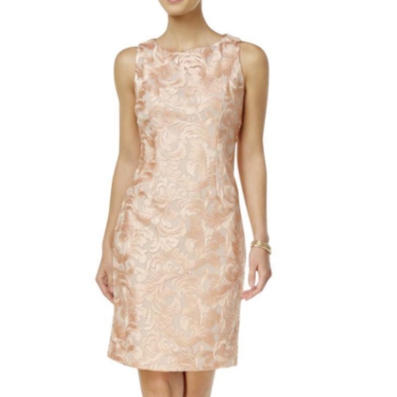 Ivanka Trump Dresses & Skirts - Ivanka Trump Sheath Dress Pink Lace Floral -V